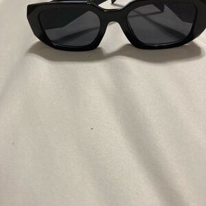 Prada Black Rectangular Sunglasses